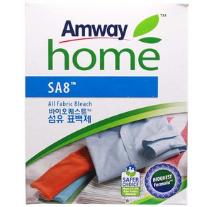 암웨이 SA8 바이오퀘스트 훼브릭 블리치 산소계 농축 섬유 분말 표백제, 1kg, 6개