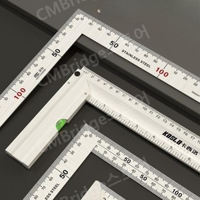 고정밀 직각자 스텐 1000x500mm 자 장형 90도 눈금자 도 강철 L장형, 1000X500mm 양면(두께 2.0MM), 1개