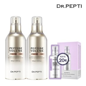 닥터펩티 펩타이드 볼륨 리프팅 프로 에센스 100ml 2개 +마스터에센스 파우치 20매, 단일속성