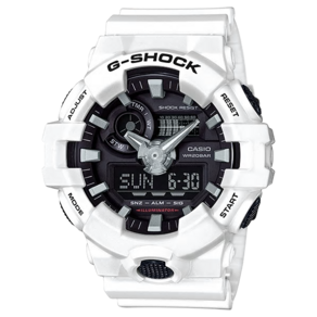 [지샥 G-SHOCK] GA-700-7ADRRR 정확한 타임키핑의 빅페이스 화이트 아날로그 디지털 콤비 캐주얼 시계