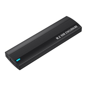 M.2 NVME SATA SSD 인클로저 고속 알루미늄 USB3.1 ~ M.2 빠른 데이터 전송을위한 외부 어댑터 케이스, ngff 블랙
