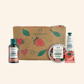 영국 더바디샵 The Body Shop Stawbey Gift Bag 너리쉬 앤 플로리쉬 딸기 선물 상자, 1개