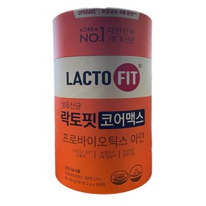 종근당 락토핏 코어맥스(3통 6개월분) 생유산균 프로바이오틱스, 120g, 3개