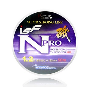 ISF N-PRO 엔프로 나일론 목줄 질긴라인 바다목줄 나일론목줄 쇼크리더 모노목줄, 1.5호