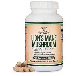 더블 우드 노루궁뎅이 버섯 Double Wood Lions Mane Mushoom 500mg 120정, 1개