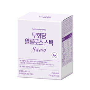 무화당 [무화당] 설탕대체제 알룰로스 스틱 1box (3g x 45포), 135g, 1개