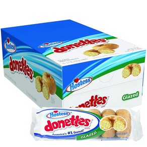 Hostess Donettes Mini Donuts Glazed 호스티스 도넷츠 미니도넛 글래이즈드, 10개, 100g