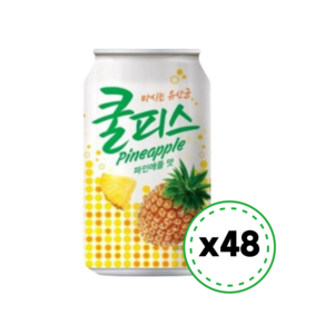 동원 쿨피스 파인애플맛 350ml 48캔 음료수, 48개