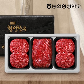 농협횡성한우 어사품 1등급 정육세트 2호1.2kg(냉장 팩당 400g), 1개