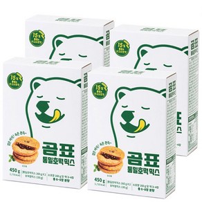 곰표 통밀 호떡믹스 450g x 4 호떡만들기 숙성없이 바로조리, 4500mg, 4개