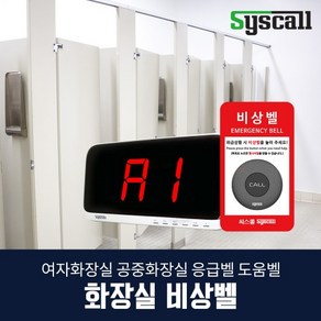 화장실 비상벨 수신기 세트, 세트3)수신기1+호출벨4+사인보드4, 1개