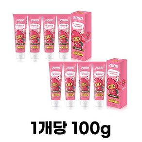 2080 쿠키런 주니어 베리민트향 치약, 800g, 5개