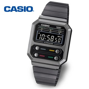 [정품 케이스포함] CASIO 카시오 A100WEGG 공용 빈티지 레트로 메탈시계