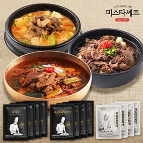 미스타셰프 육개장 4팩+버섯뚝배기불고기 4팩+차돌된장 4팩, 1개