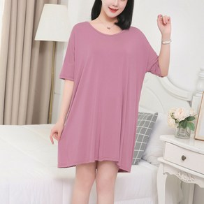 아웃사이즈 OA2022 빅사이즈XL(55~99)2XL(99~120) 모달 반팔 티셔츠 원피스 홈웨어