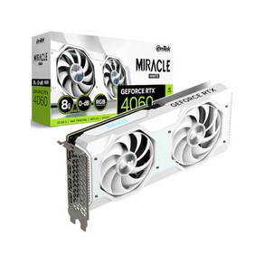 이엠텍 지포스 RTX 4060 MIRACLE WHITE D6 8GB