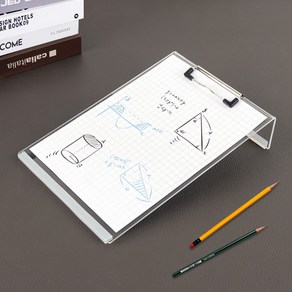 투명 클립보드 노트 필기 독서대 공시생 인강용 A4 B5, 필기용 클립보드 A4 22.5x32cm 3T