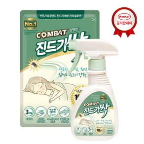 [헨켈홈케어] 컴배트 진드기싹 스프레이290ml+시트(4개입) 1세트, 1개, 290ml