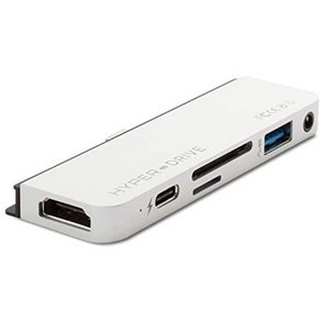 일본직발송 3. 하이퍼(HYPER) HYPER(HYPER) HYPERDRIVE IPAD PRO용 6 -IN -1 USB -C HUB 실버 4K HDMI MIC, One Size_실버, 상세 설명 참조0, 상세 설명 참조0