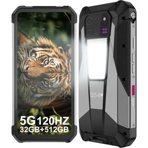 8849 탱크 3 프로 러기드 스마트폰 프로젝터 포함 23800mAh 5G 실외 휴대폰 32GB RAM 512GB ROM 6.79인치 안드로이드 13 잠금 해제 2TB 확장OT, 16GB