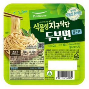 풀무원 지구식단 두부면 100g 얇은면3팩+넓은면3팩 식단, 얇은 두부면 100gx6팩, 1개