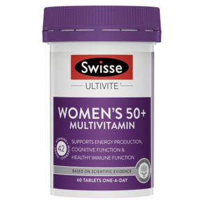 스위스 50세 플러스 여성 멀티 종합비타민 60정 Swisse Womens Ultivite 50+ Multivitamin 60 Tablets, 1개