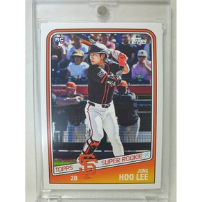 2024 TOPPS Thowback Thusday 이정후 루키 MLB 샌프란시스코 자이언츠 메이저리그 야구 카드, 1개