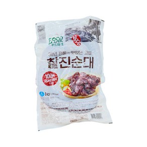 [냉장] 청정원 푸드마크 찰진순대 1kg, 1개