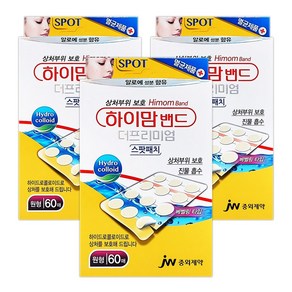 중외제약 하이맘밴드 더프리미엄 스팟패치 60매x3개, 3개