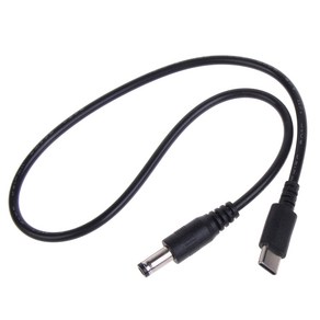 USB C ~ DC5.5x2.1mm 전원 케이블 5V3A 라우터 카메라 스피커 전원 공급 장치, 1개