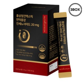 100% 국내산 6년근 홍삼 식약처인증 홍삼정 진액 스틱 진세노사이드 20mg 사은품증정, 150g, 3박스