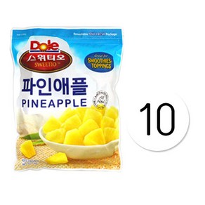 돌스위티오 냉동파인애플청크1kg, 10개