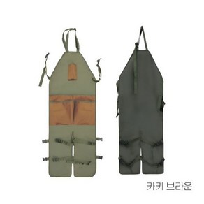 이루우리 예초기 벌초 가드닝 안전 앞치마 카키, 1개