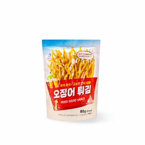 [수산곳간] 크리스피 오징어 튀김 스낵, 80g, 4개