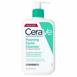 CeaVe 세라비 포밍 페이셜 클렌저 지성 피부용, 473ml, 1개