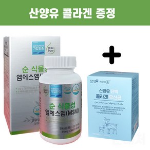 식물성 msm msn 엠에스엠 식이 유황 무릎 관절 허리 어깨 연골 뼈 영양제 먹는황 건강 관절케어, 1개, 360정