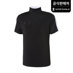 [와이드앵글 공식] [골프] 남성 ET 트루템퍼 소매 배색 하이넥 티셔츠 M WMM22204Z1
