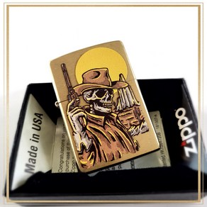 정품 지포라이터 48519 COWBOY SKULL DESIGN 지포 라이타 zippo 지프라이터 지퍼라이터