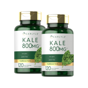 멀티팩Calyle 비타민베추 녹색채소 섬유소 케일 KALE 추출 800mg, 2개, 120정