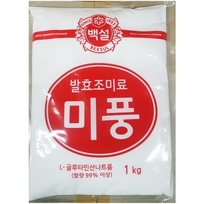 미풍 백설 1kg x 12개 업소용 대용량 조미료 미원