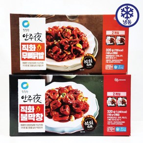 청정원 안주야 직화무뼈닭발 160g + 직화불막창 160g, 4개