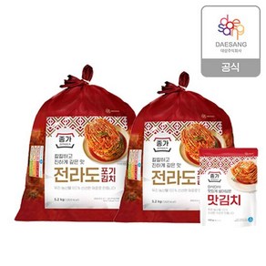 종가 종가집 전라도식 포기김치 10.4kg+맛김치 400g, 단품