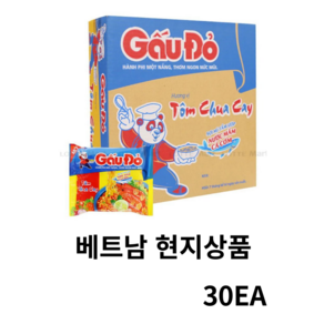 베트남 Gau Do 붉은곰 라면 매운맛 Gau Do Chua Cay