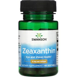 스완슨 제아잔틴 Zeaxanthin 4mg 60정, 1개