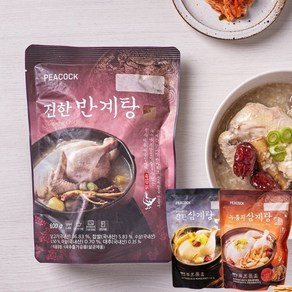 삼계탕먹는날 복날 피코크 삼계탕 반계탕 누룽지 삼계탕, 1개, 880g