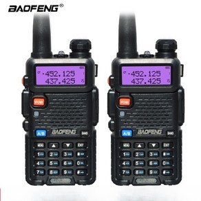 2pcs set BaoFeng UV-5R 워키토키 5W 양방향 무전기 듀얼 UV5R, 01. 2pcs 5R