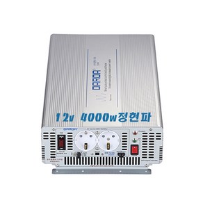 DARDA 차량용 순수 정현파 인버터 DK1240A 배터리 DC 12V 4000W 4kw 다르다 피앤케이하이테크 국산정품 자동차용 4k 안전인증