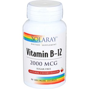 SOLARAY Vitamin B12 2000 90 CT SOLARAY 비타민 B12 2000 90 CT, 1개, 90정