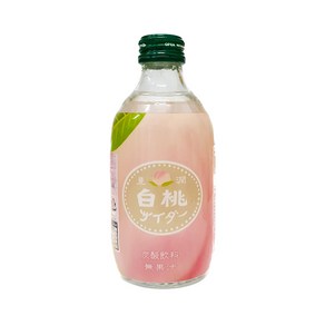 일본 토모마스 과일사이다 탄산음료 복숭아 사이다 300ml B, 2개