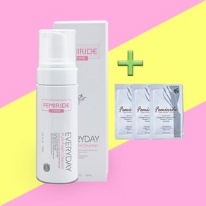 페미라이드 여성세정제 퓨어폼 클렌져 150ml 여성청결제 임산부 샘플 2ml 3매 증정, 1개